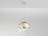 Globo Varus Hängeleuchte gold, transparent E27 dimmbar 30x120cm Bild 3