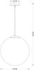 Globo Varus Hängeleuchte gold, transparent E27 dimmbar 30x120cm Bild 4