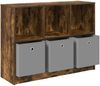 vidaXL Sideboard mit Schubladen Geräucherte Eiche 102 x 32 x 73,5 cm 8000520 Bild 5