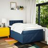 vidaXL Boxspringbett mit Matratze Blau 120x200 cm Stoff 3288175 Bild 4