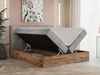 Boxspringbett, Schlafzimmerbett, Bettkasten - VENETO - 200 x 200 cm - Hellgrau Velvet - H4 Bild 2