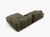 Micadoni Ecksofa Martina 2-Sitzer mit Couchtisch Rechts Kord Moßgrün Bild 4
