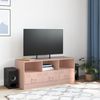 vidaXL TV-Schrank Rosa 99x39x44 cm Stahl 841734 Bild 3