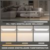 ZMH LED Deckenleuchte mit Smart RGB Hintergrundbeleuchtung Panel Flach Rund/Quadratisch, Dimmbar, LED fest integriert, Tageslichtweiß Bild 4
