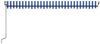 vidaXL Markise Automatisch Einziehbar 500x350 cm Blau und Weiß 3069226 Bild 4