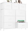 Refined Living Kommode Schubkastenkommode mit 2/4/5 /7/8/9 Schubladen stabilem Stahlrahmen (Sideboards mit Holzplatte und leicht zu ziehendem Griff für Schränke, wasserdicht Geeignet für Wohnzimmer, Kinderzimmer, Flur, Schlafzimmer), Große Kapazität, A... Bild 5