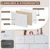 Refined Living Kommode Schubkastenkommode mit 2/4/5 /7/8/9 Schubladen stabilem Stahlrahmen (Sideboards mit Holzplatte und leicht zu ziehendem Griff für Schränke, wasserdicht Geeignet für Wohnzimmer, Kinderzimmer, Flur, Schlafzimmer), Große Kapazität, A... Bild 3