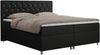 Boxspringbett Doppelbett Polsterbett Kunstlederbett mit Bettkasten - ROMA - 160x200cm - Schwarz Kunstleder - H3 Bild 3