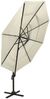 Sonnenschirm, Terrassenschirm mit Aluminium-Mast 4-lagig Sandfarben 3x3 m Bild 5