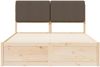 vidaXL Bettgestell mit gepolstertem Kopfteil Taupe 140 x 190 cm 3398167 Bild 5