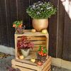 Holzkiste Usedstyle, Originelle Altholz-Obstkiste in natur 30x40x50cm Bild 4