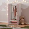 Kinderkleiderschrank Sandnes 123x60x40 cm Weiß/Rosa [en. casa] Bild 2