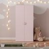 Kinderkleiderschrank Sandnes 123x60x40 cm Weiß/Rosa [en. casa] Bild 3