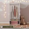 Kinderkleiderschrank Sandnes 123x60x40 cm Weiß/Rosa [en. casa] Bild 4