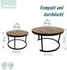 Relaxdays Satztisch 2er Set Industrial Design Bild 4