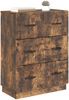 vidaXL Schubladenschrank Geräucherte Eiche 66 x 34,5 x 87 cm 895300 Bild 2
