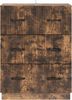 vidaXL Schubladenschrank Geräucherte Eiche 66 x 34,5 x 87 cm 895300 Bild 4