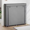 vidaXL Schuhschrank mit Abdeckung Grau 115 x 28 x 110 cm Stoff 282434 Bild 1