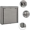 vidaXL Schuhschrank mit Abdeckung Grau 115 x 28 x 110 cm Stoff 282434 Bild 3