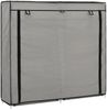 vidaXL Schuhschrank mit Abdeckung Grau 115 x 28 x 110 cm Stoff 282434 Bild 2