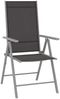 vidaXL 5-tlg. Garten-Essgruppe Aluminium und Textilene Silbern 3070657 Bild 3