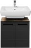 Badezimmer-Set >Vista< (4-tlg.) in Viking Oak / Schwarz - 170x190x31 (BxHxT) Bild 4