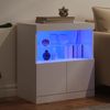 vidaXL Sideboard mit LED-Leuchten Weiß 60x37x67 cm 836651 Bild 4