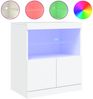 vidaXL Sideboard mit LED-Leuchten Weiß 60x37x67 cm 836651 Bild 2