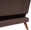 Sofa HWC-J20, Couch Ecksofa, L-Form 3-Sitzer Liegefläche Schlaffunktion Stoff/Textil 280cm ~ braun Bild 5