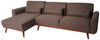 Sofa HWC-J20, Couch Ecksofa, L-Form 3-Sitzer Liegefläche Schlaffunktion Stoff/Textil 280cm ~ braun Bild 2