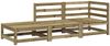 vidaXL Gartensofa mit Hocker 2-Sitzer Kiefernholz Imprägniert 837976 Bild 2