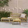 vidaXL Gartensofa mit Hocker 2-Sitzer Kiefernholz Imprägniert 837976 Bild 3