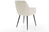 Esszimmerstuhl Pejo-Flex Cord Beige 4-Fuß konisch Schwarz Taschenfederkern Bild 5