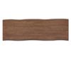 Esstisch Edge 300x100 XL Akazie Braun Edelstahl Breit Live-Edge Bild 3