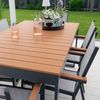 HOME DELUXE Garten-Sitzgruppe in Holzoptik SIERA SEDIA - 6 Stühle Bild 4