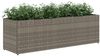 vidaXL Hochbeet mit 3 Fächern Grau 105x30x32 cm Poly Rattan 366418 Bild 4
