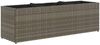 vidaXL Hochbeet mit 3 Fächern Grau 105x30x32 cm Poly Rattan 366418 Bild 2