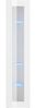Vitrine >Benevent< in Weiß Hochglanz - 40x180x30cm (BxHxT) Bild 2