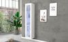 Vitrine >Benevent< in Weiß Hochglanz - 40x180x30cm (BxHxT) Bild 4