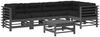 vidaXL 6-tlg. Garten-Lounge-Set mit Kissen Grau Massivholz 3186006 Bild 2
