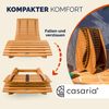 CASARIA® JAVA Sonnenliege inkl. Auflage Holz 2x Anthrazit Bild 4