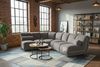 KAWOLA Modulsofa LAYLA Ecksofa 3 Module 2 Armlehnkissen Velvet taupe 74 x 213 x 213 cm Bild 2