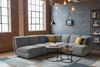 KAWOLA Modulsofa LAYLA Ecksofa 3 Module 2 Armlehnkissen Velvet taupe 74 x 213 x 213 cm Bild 4