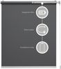 Lichtblick Sonnenschutzsysteme GmbH Bluetooth-Rollo Mailand 100 cm x 190 cm (BxL) cool ash Tageslicht; Klemm- und schraubbar; Motor per App oder manuell steuerbar Bild 3