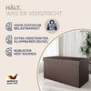 CASARIA® Faltbarer Sitztruhe mit Stauraum Kunstleder Braun L Bild 3