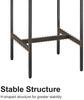 HAUSS SPOLE Essgruppe 3-tlg Bar-Tisch und Hocker-Set mit zwei Stühlen mit Fußpolstern,Braun, (Bar-Tisch-Set mit Bar-Tisch und zwei Hockern, aus hochwertige Spanplattenoberfläche), für Esszimmer, Wohnzimmer oder Küche Bild 3