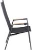 Siena Garden Dining Move Sessel Savona matt anthrazit/schwarz silber/Teak Hochlehner Bild 5