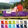 Green Bean® 2er Set XXL Sitzsack inkl. Poufmit mit EPS-Perlen - Riesensitzsack 140x180 Liege-Kissen Bean-Bag - Lila Bild 2