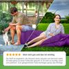 Green Bean® 2er Set XXL Sitzsack inkl. Poufmit mit EPS-Perlen - Riesensitzsack 140x180 Liege-Kissen Bean-Bag - Lila Bild 4
