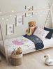 Baby Bettwäsche Set mit Ballerina 2 tlg. 100x135 cm 100% Baumwolle Bild 3